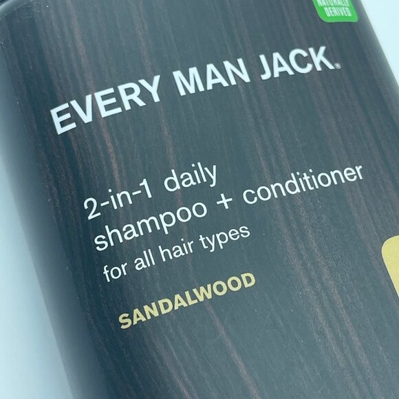 Every Man Jack Shampoo and Conditioner Sandalwood 2 in 1 Daily - Picture 4 of 6